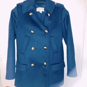 Michael Kors Auth Navy pea coat! Sz Small Retails : $660!